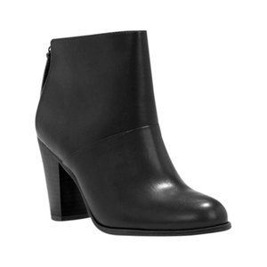 Sade Black Heeled Booties From Just Fab